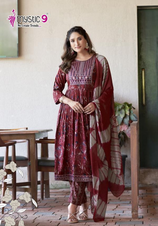 Mystic9 Sara Vol-12 – Nyra Cut Kurti With Pant Dupatta